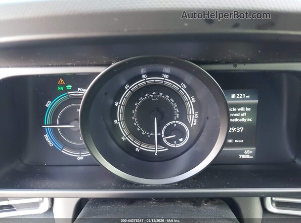 KMHLM4AJ8MU008602 2021 HYUNDAI ELANTRA HYBRID Gray 