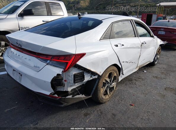 KMHLN4AJ3PU065341 2023 HYUNDAI ELANTRA HYBRID White Задня права чверть
