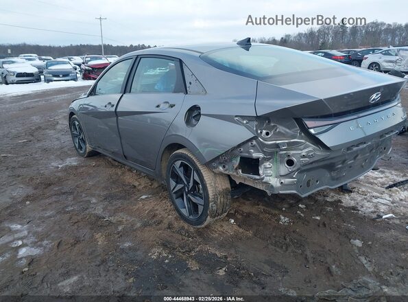 KMHLN4AJ5MU010000 2021 HYUNDAI ELANTRA HYBRID Серый Задняя левая четверть