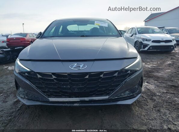 KMHLN4AJ5MU010000 2021 HYUNDAI ELANTRA HYBRID Серый Вид задней части салона