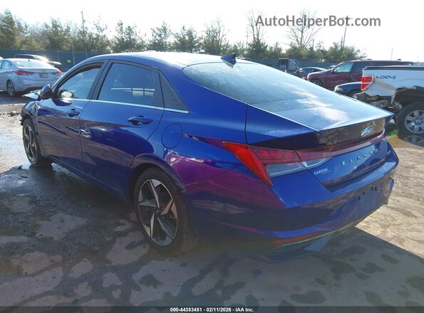 KMHLP4AG1PU494007 2023 HYUNDAI ELANTRA Blue Rear left