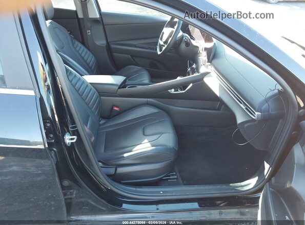 KMHLP4AG8PU522594 2023 HYUNDAI ELANTRA Black Widok wnętrza z przodu