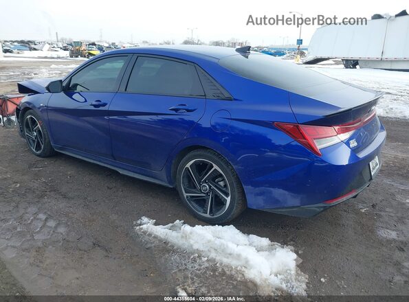 KMHLR4AF1PU620822 2023 HYUNDAI ELANTRA Blue Trasero izquierdo
