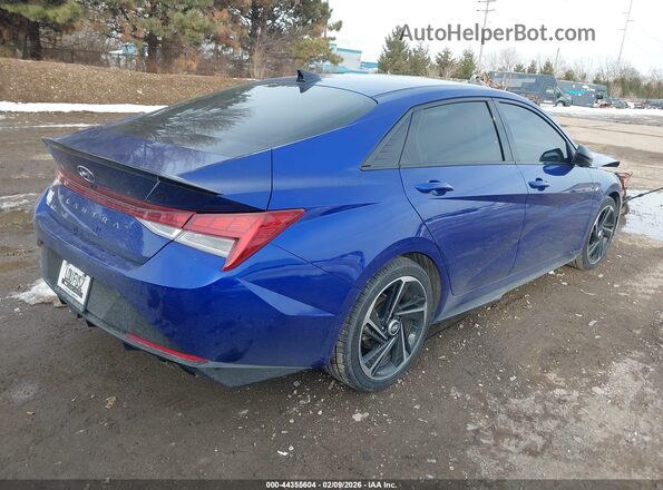 KMHLR4AF1PU620822 2023 HYUNDAI ELANTRA Blue Trasero derecho