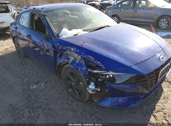 KMHLS4AG0MU119543 2021 HYUNDAI ELANTRA Blue 