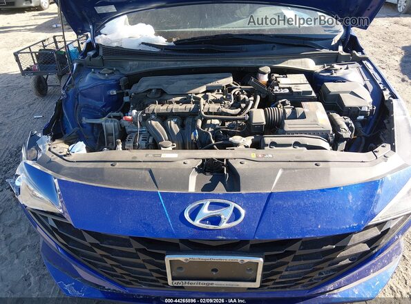 KMHLS4AG0MU119543 2021 HYUNDAI ELANTRA Blue 
