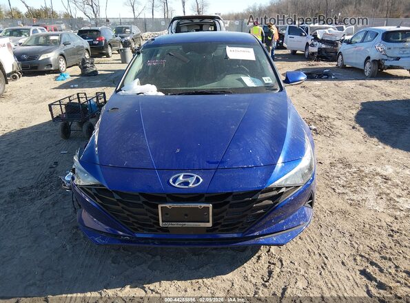 KMHLS4AG0MU119543 2021 HYUNDAI ELANTRA Blue 