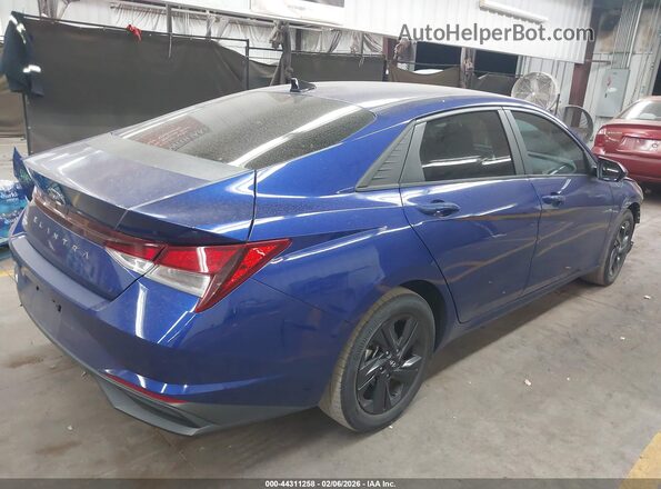 KMHLS4AG0MU195019 2021 HYUNDAI ELANTRA Blue Trasero derecho