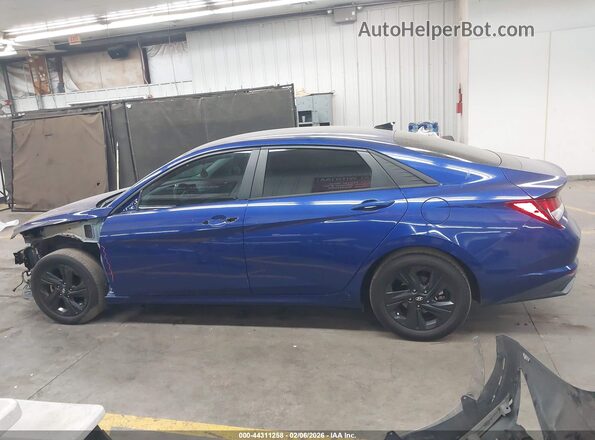 KMHLS4AG0MU195019 2021 HYUNDAI ELANTRA Blue 