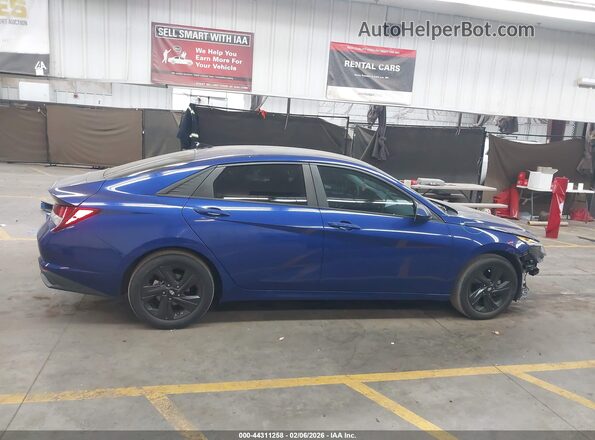 KMHLS4AG0MU195019 2021 HYUNDAI ELANTRA Blue Vista interior de 360 grados