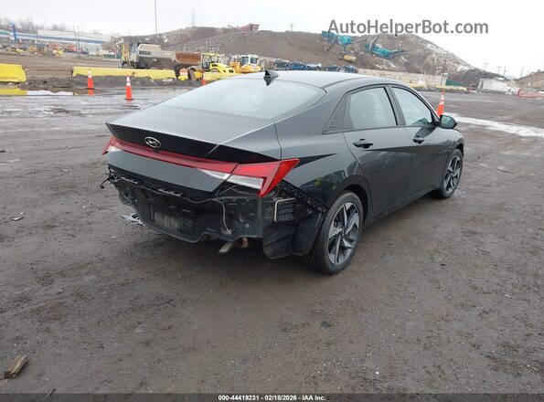 KMHLS4AG7PU616500 2023 HYUNDAI ELANTRA Черный Задняя правая четверть