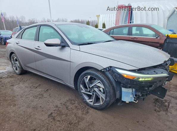 KMHLS4DG1SU878310 2025 HYUNDAI ELANTRA Серебряный Передняя правая четверть