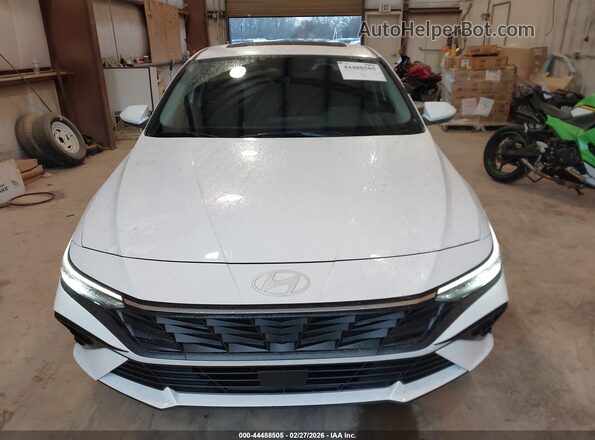 KMHLS4DG1SU933614 2025 HYUNDAI ELANTRA White ხელსაწყოთა პანელის ხედი