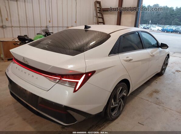 KMHLS4DG1SU933614 2025 HYUNDAI ELANTRA White უკანა მარჯვენა