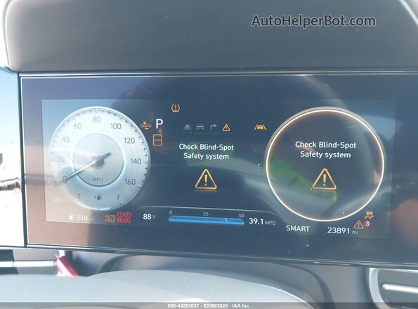 KMHLS4DG8SU981109 2025 HYUNDAI ELANTRA Gray Widok tylnych siedzeń