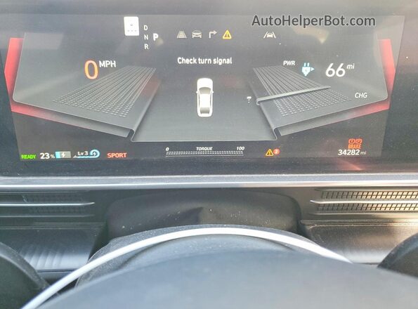 KMHM24AA3PA023332 2023 HYUNDAI IONIQ Gray Vista del cuadro de instrumentos