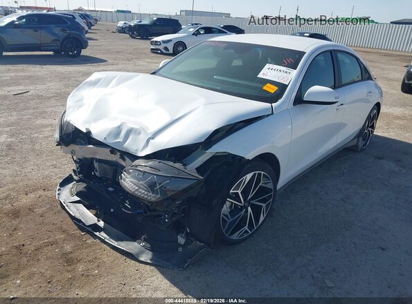KMHM34AA5PA024656 2023 HYUNDAI IONIQ 6 White წინა მარცხენა ხედი სამი მეოთხედიდან