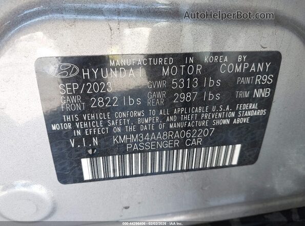 KMHM34AA8RA062207 2024 HYUNDAI IONIQ 6 Silver ძრავის განყოფილების ხედი