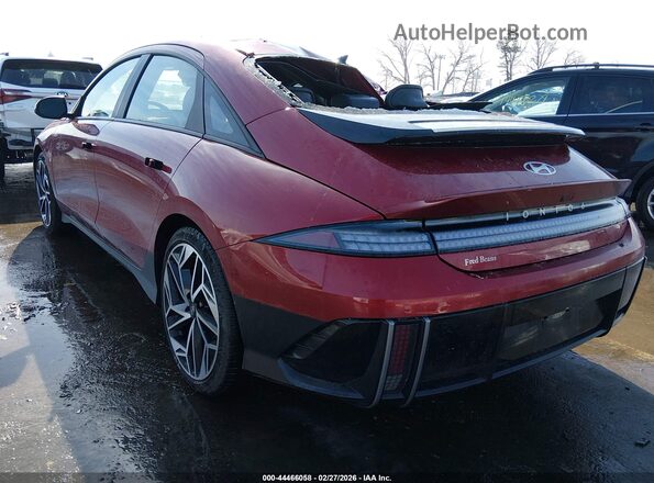 KMHM34AC6PA037563 2023 HYUNDAI IONIQ 6 Red Tył lewy
