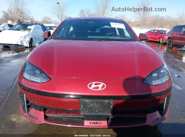 KMHM34AC6PA037563 2023 HYUNDAI IONIQ 6 Red Widok zestawu wskaźników