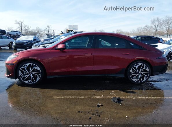 KMHM34AC6PA037563 2023 HYUNDAI IONIQ 6 Red Widok wnętrza 360 stopni