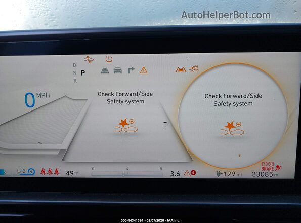 KMHM54AA4RA074008 2024 HYUNDAI IONIQ 6 White Հետևի նստատեղերի տեսք