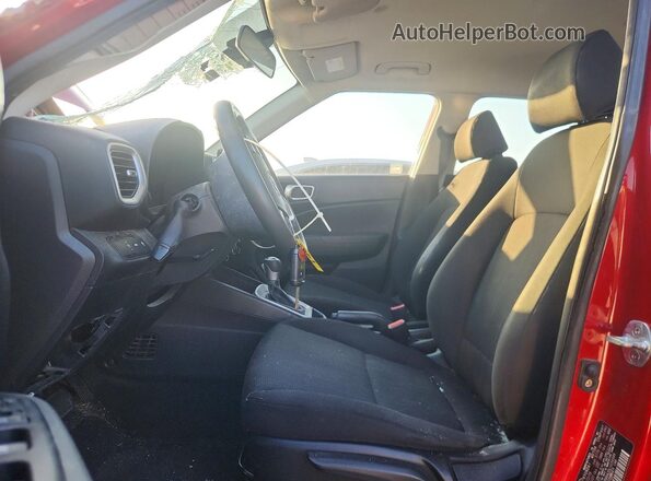 KMHRB8A35LU034999 2020 HYUNDAI VENUE Red Widok wnętrza z przodu