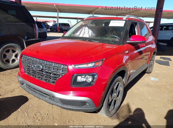 KMHRC8A33NU207595 2022 HYUNDAI VENUE Red Vista tres cuartos delantera izquierda