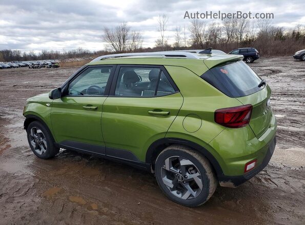 KMHRC8A35MU120277 2021 HYUNDAI VENUE Green Trasero izquierdo