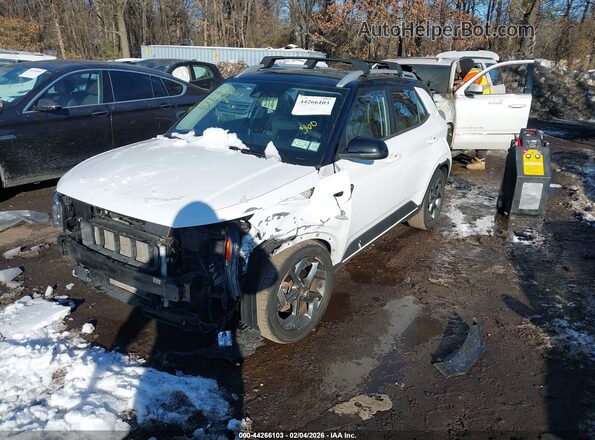 KMHRC8A38NU150486 2022 HYUNDAI VENUE White Առջևի ձախ երեք քառորդ տեսարան