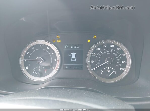 KMHRC8A38NU157258 2022 HYUNDAI VENUE Blue უკანა სავარძლების ხედი