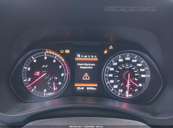 KMHT36AH0LU003825 2020 HYUNDAI VELOSTER N Red Widok tylnych siedzeń