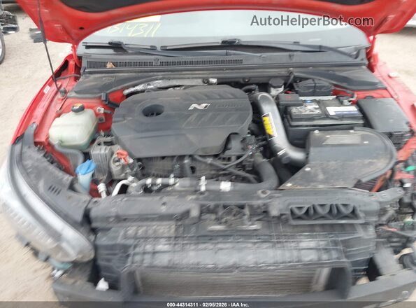 KMHT36AH0LU003825 2020 HYUNDAI VELOSTER N Red Widok z tyłu