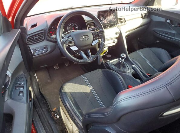 KMHT36AH0NU013001 2022 HYUNDAI VELOSTER Red Dashboard view