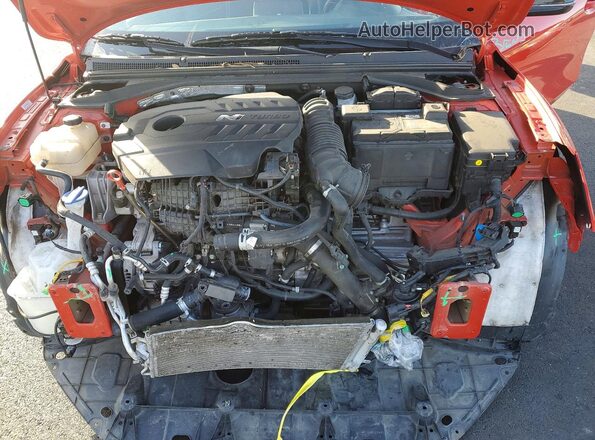 KMHT36AH0NU013001 2022 HYUNDAI VELOSTER Red Rear interior view