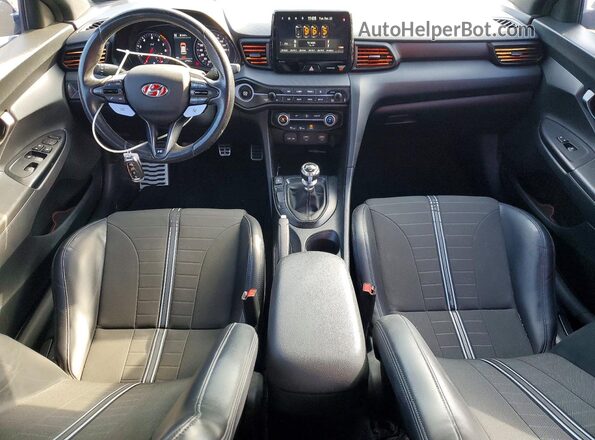 KMHT36AH7MU010689 2021 HYUNDAI VELOSTER Black Вид панелі приладів