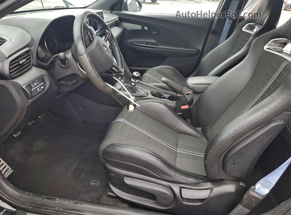 KMHT36AHXNU014320 2022 HYUNDAI VELOSTER Black წინა სალონის ხედი