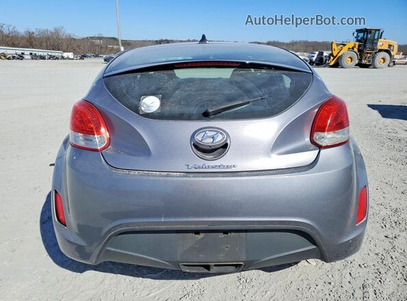 KMHTC6AD0HU310495 2017 HYUNDAI VELOSTER Gray უკანა ხედი
