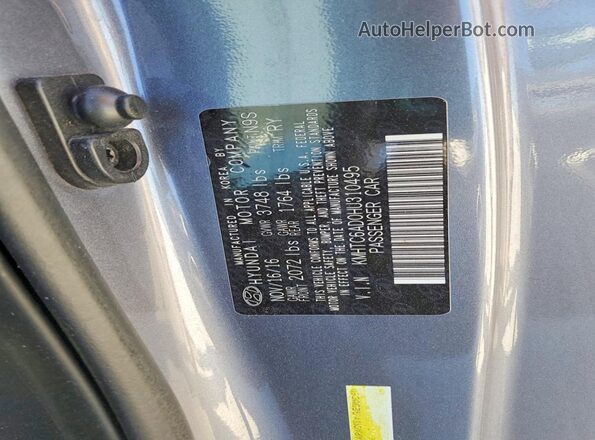 KMHTC6AD0HU310495 2017 HYUNDAI VELOSTER Gray ძრავის განყოფილების ხედი