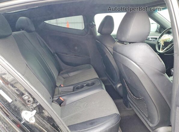 KMHTC6AD1GU248426 2016 HYUNDAI VELOSTER Black უკანა სავარძლების ხედი