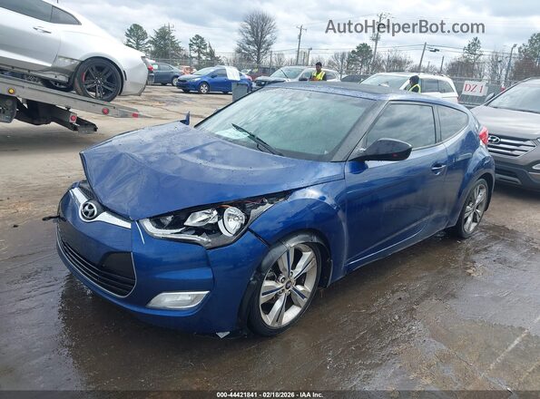 KMHTC6AD2HU320879 2017 HYUNDAI VELOSTER Blue Przód lewy
