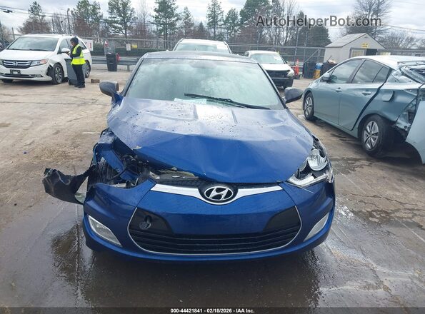 KMHTC6AD2HU320879 2017 HYUNDAI VELOSTER Blue Widok zestawu wskaźników