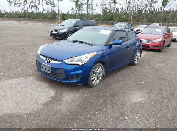 KMHTC6AD7GU285495 2016 HYUNDAI VELOSTER Blue Передня ліва чверть