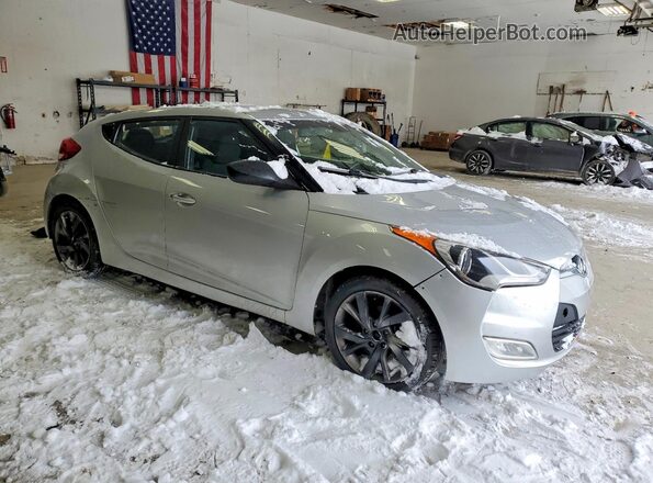 KMHTC6AD8HU309742 2017 HYUNDAI VELOSTER Silver Передня права чверть