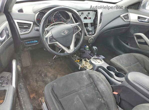 KMHTC6AD8HU309742 2017 HYUNDAI VELOSTER Silver Вид панелі приладів