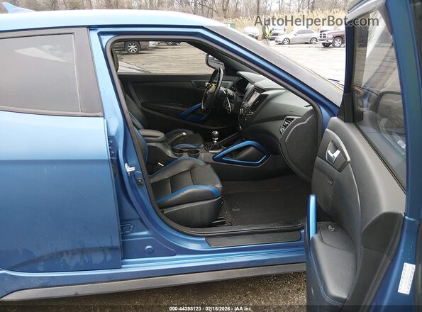KMHTC6AE2GU251165 2016 HYUNDAI VELOSTER Blue წინა სალონის ხედი