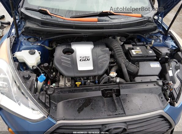 KMHTC6AE2GU251165 2016 HYUNDAI VELOSTER Blue უკანა ხედი