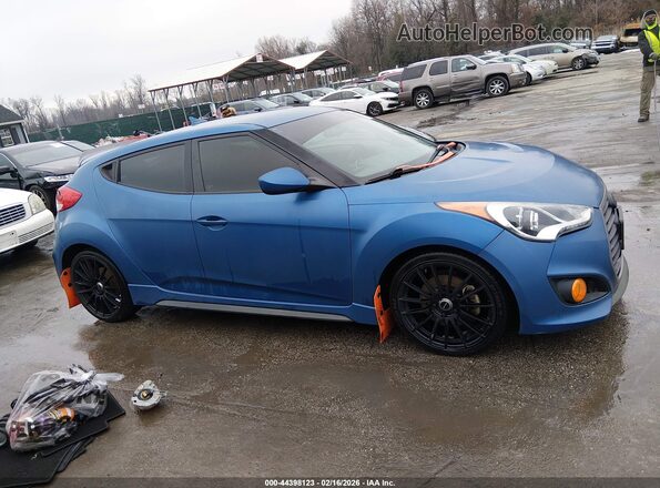 KMHTC6AE2GU251165 2016 HYUNDAI VELOSTER Blue უკანა სალონის ხედი