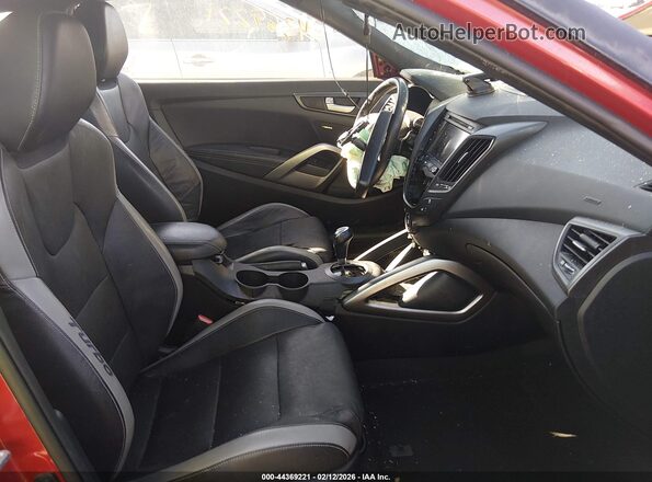 KMHTC6AE3GU279699 2016 HYUNDAI VELOSTER Red წინა სალონის ხედი