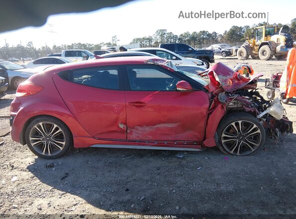 KMHTC6AE3GU279699 2016 HYUNDAI VELOSTER Red უკანა სალონის ხედი